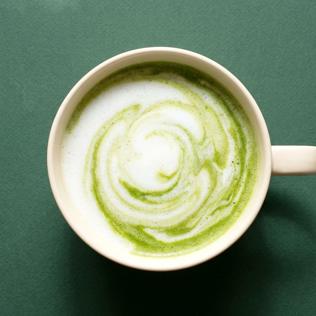 Matcha cold brew over ice