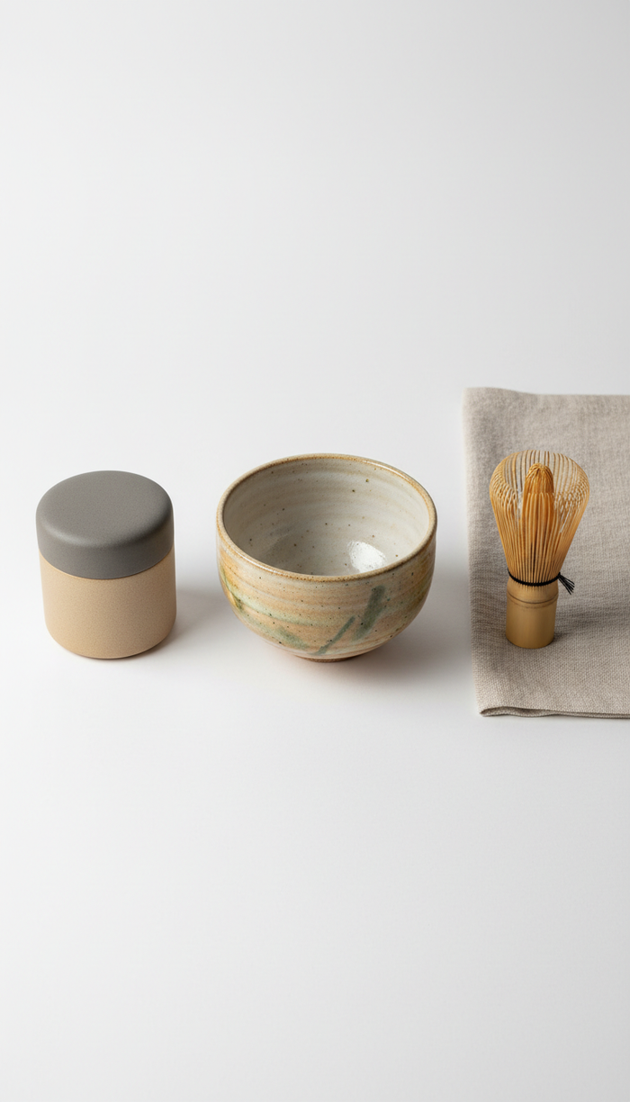 Handcrafted Ceramic Matcha Bowl Subtle Glaze