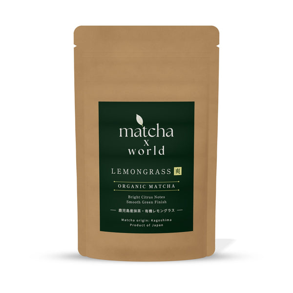 LEMONGRASS 爽 — Certified Organic Japanese Matcha with Pure Organic Lemongrass, No Flavouring, No Sugar, 30 g (15 Servings)