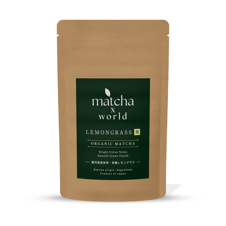 LEMONGRASS 爽 — Certified Organic Japanese Matcha with Pure Organic Lemongrass, No Flavouring, No Sugar, 30 g (15 Servings)
