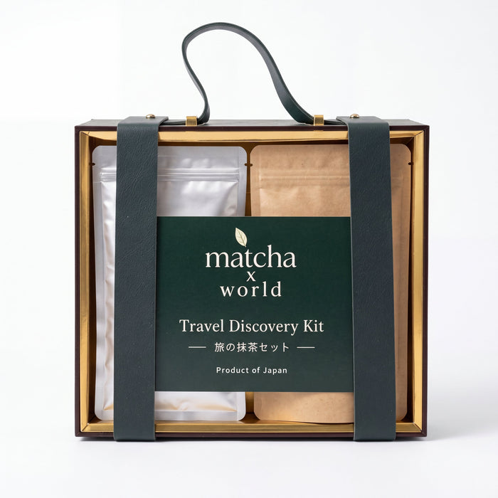 Travel Wellness Kit — RIN 凛 First Harvest Ceremonial Matcha + LEMONGRASS 爽 Certified Organic Matcha, [__ g] Each, Japanese Matcha Gift Set