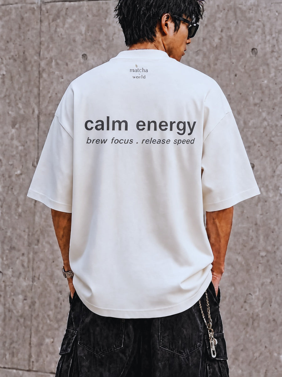 Calm Energy Men's Tee | White | Limited-Time Release